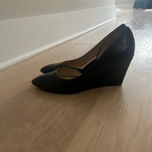 Franco Sarto black wedge, size 8